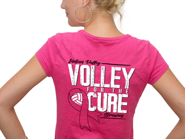 OVA Volley for the Cure T-Shirt Design