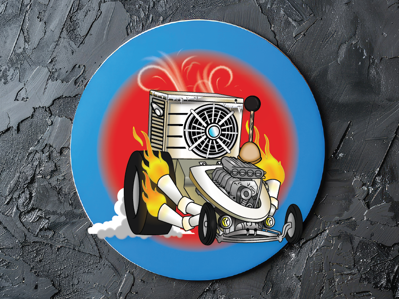 Classic Guys Plumbing and Air illustrated brand graphic