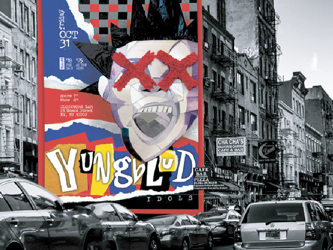 Yungblud tactile poster design