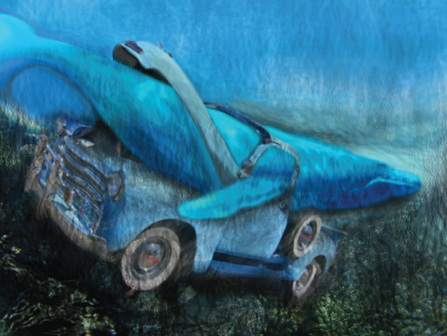 The Whale Eater creative imaging poster