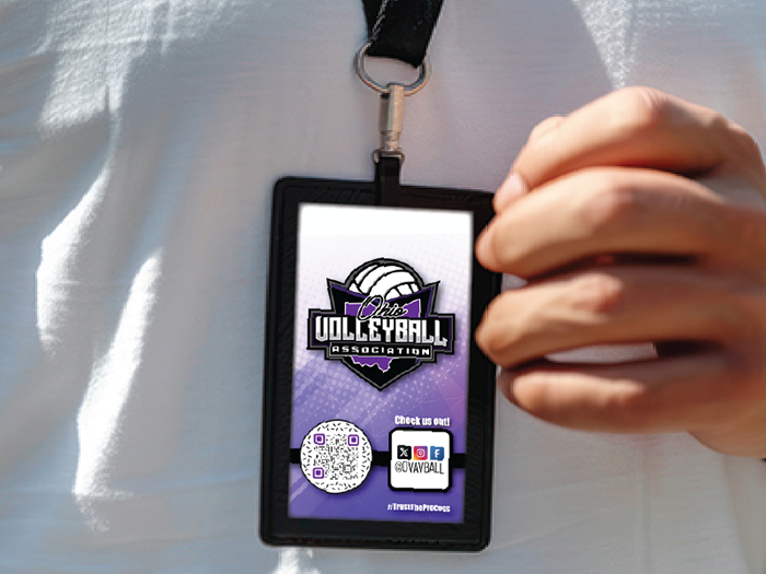 OVA volleyball VIP lanyard pass
